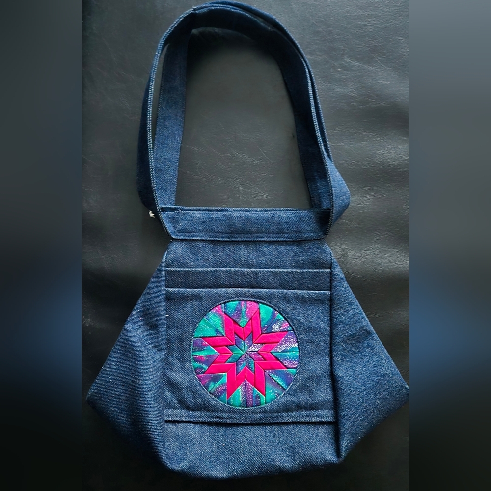Vintage Denim Tote/Duffel Bag